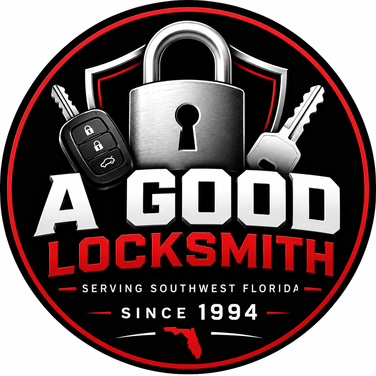 A Good Locksmith circular logo
