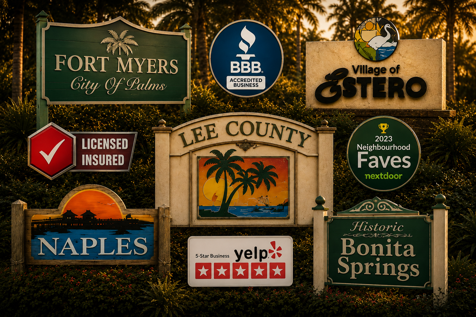 Southwest Florida communities served by A Good Locksmith — Fort Myers, Estero, Naples, Lee County, and Bonita Springs